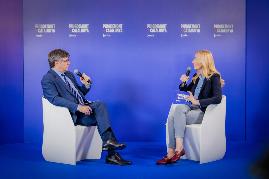 President Puigdemont i Anna Navarro